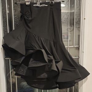 Elegant Black Midi Skirt
